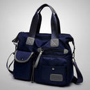 Women Travel Waterproof Nylon Shoulder Mummy Messenger Handbags (Dark Blue