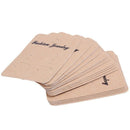 100 Pcs Light Coffee Earrings Jewelry Display Cards 7 x 5cm(2 6/8"x2") F8J3