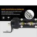 6D Single-Row Led Working Light Indicator For Off-Road Vehicles