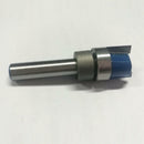 1/4 Inch Shank Hinge Mortise Template Wood Milling Cutter 11.9x45mm Blue