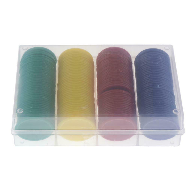 160 Pieces Unfinished Plastic Slices Round Disc Circle Pieces Ornaments for