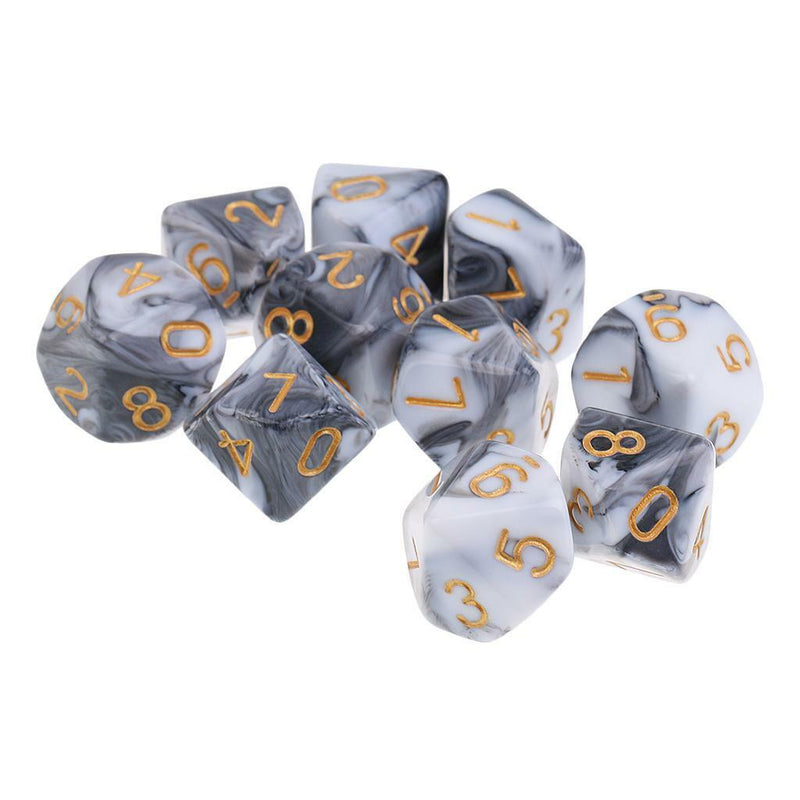 20pc Dice D10 Polyhedral Dice for Dungeons and Dragons Dices RPG