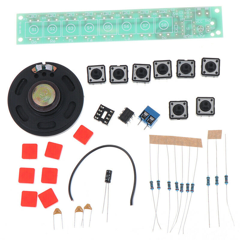 1 set DIY Kit NE555 Component Electronics Piano Organ Module Battery 3C