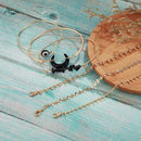 6pcs European Moon Bracelet Punk Retro Plated Bangles Women Jewelry Gift A