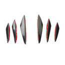 6Pcs Car Front Bumper Lip Splitter Fins Body Spoiler Canards Refit Gloss BlaFT