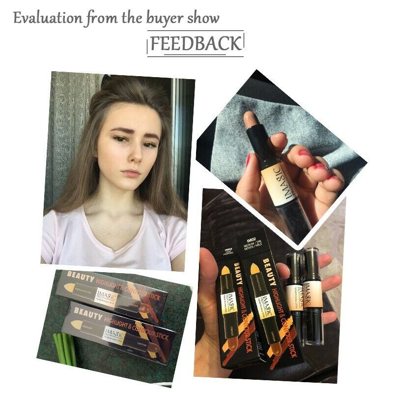 Imagic Makeup Creamy Double-Ended 2In1 Contour Stick Contouring Highlighter O8W6