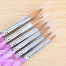 6 Pieces Acrylic Nail Art Brush, Pen Nail Brush for Nail Art Manicure Tool,