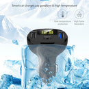 Digital Display Type-C+QC3.0 Fast Charging USB Car Charger for Phone Tablet