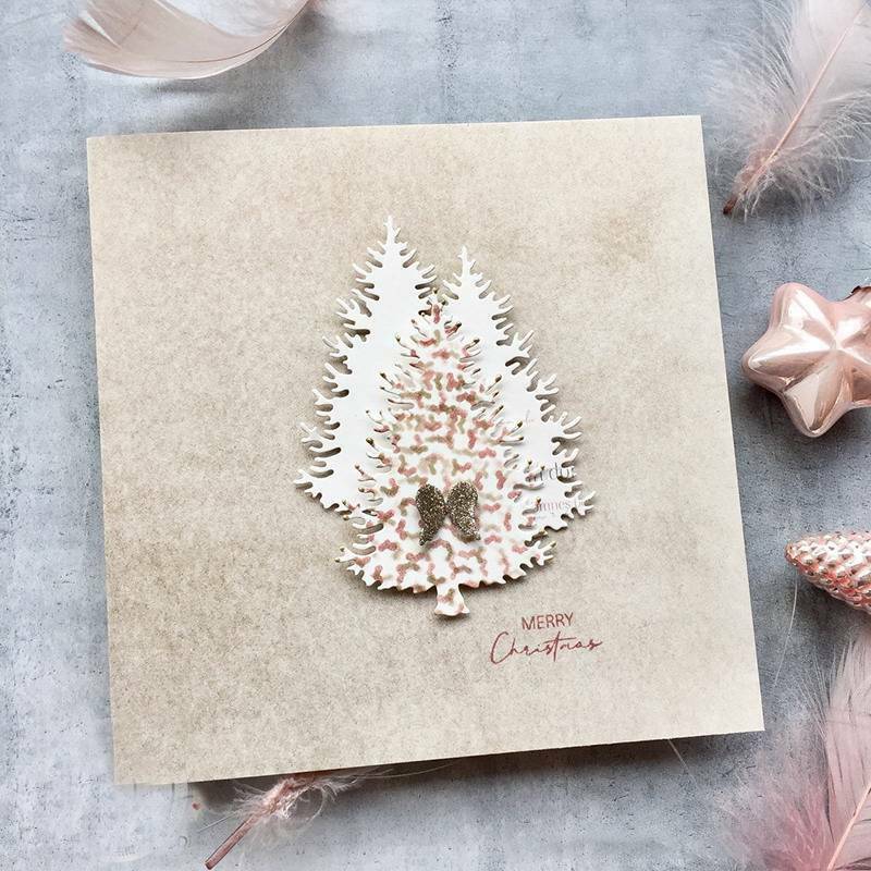 Xmas Tree Metal Cutting Dies for DIY Scrapbook Album Paper Card Making Decor- OZ