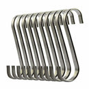 Set of 10 S Stainless Steel Suspension Hooks for Kitchen Cookware or Butche E6B7