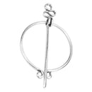 2Pcs Noble Norse Viking Brooch Penannular Ethnic Fibula Pin Clasp Jewelry