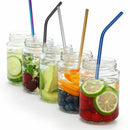 14 Pieces Stainless Steel Drinking Straws Reusable Metal Bent and Straight  R7O6
