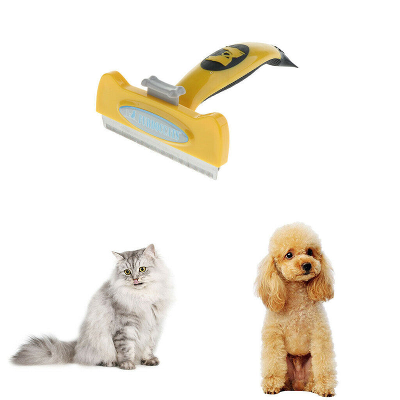 Dog Cat Brush Slicker Pet Grooming Brush Shedding Grooming Tools L Yellow
