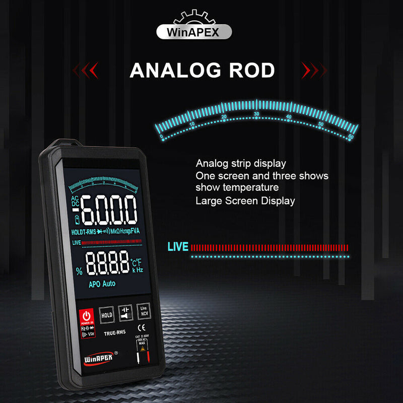 6000 Counts Automatic Digital Multimeter Voltage Frequency Tester (ET8136)