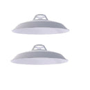 2 Pcs Industrial Retro Iron Pendant Lamp Shade For Corridor Cafe Bar Grey