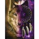 5D Diamond Painting Kits Full Drill Art Embroidery Decors Wolf Dream Catcher GN