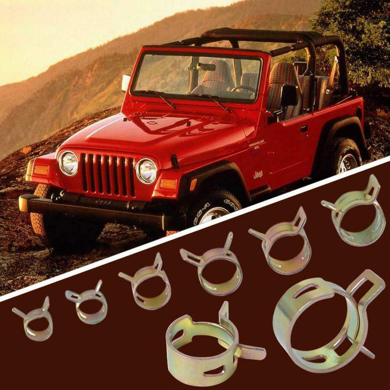 84pcs Hose Clamps for Automobile Tubing Hose Clamp (10/11/14/16/17/18mm)