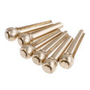 6pcs Brass Premium Bridge Pins Set For Acoustic Guitar Turned String Pegs GVUSsp