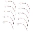 200Pcs Red Color Pre Wired Clear LEDs 5mm Diameter Car
