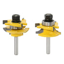 2/Set Rail Stile Router Bit Set 1/4"Shank For Round-over