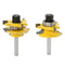 2/Set Rail Stile Router Bit Set 1/4"Shank For Round-over