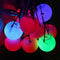 LED Multi-Coloured Glow POI Thrown Ball Light up For Belly Dance Hand Props liau