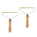 Pack Of 2 Double-Sided Wood Handle Lint Remover Furniture Lint Roller