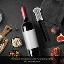 Air Pressure Wine Opener Bottle Pump Stainless Steel Pin Cork Screw Tools