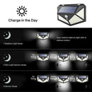 180 LED Solar Light Outdoor PIR Motion Sensor Lamp for Wall Street Garden