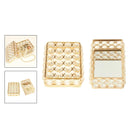 Crystal Jewelry Box with Lid Beads Keepsake Storage Case Holder Dresser Gift