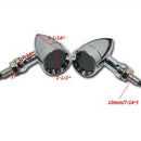 Amber Chrome Motorcycle LED Turn Signals Lights Brake Running Tail Light