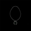 2Pcs Magic Ring and Chain Cool Magic Trick Props Metal Knot Ring On Chain 3c