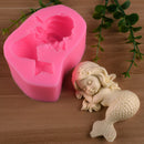 Sleeping Mermaid Silicone Mold Cake Decor DIY Craft Soap Tools Christmas GSEAU