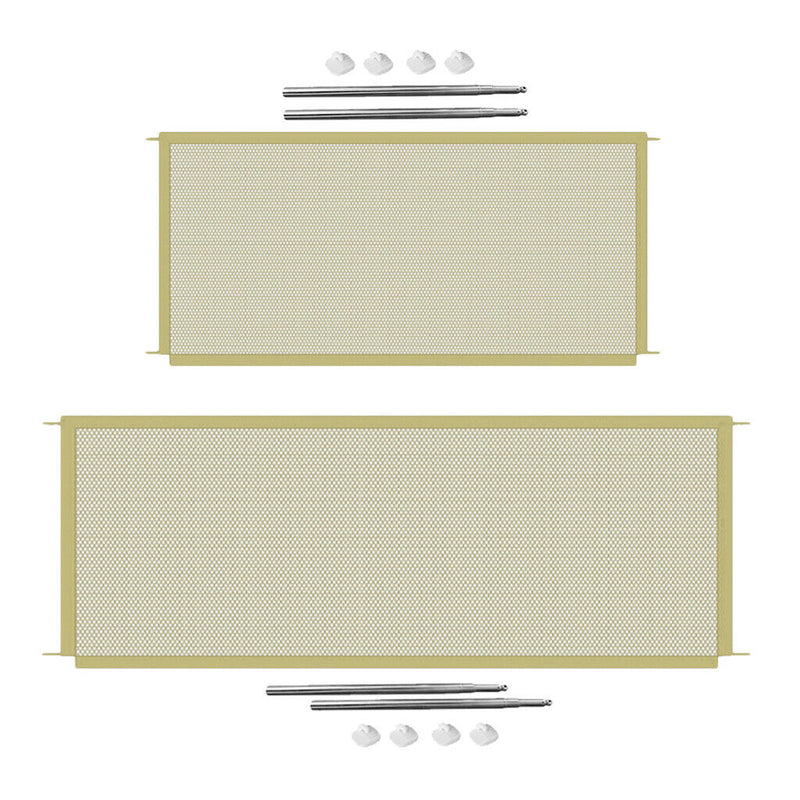 2Pieces Portable Puppy Safety Fence Pet Isolation Gate for Doggies Indoor