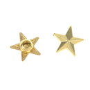 100 Sets Pentagram Spikes Screwback Studs DIY Hand Crafts Cool Rivets Punk