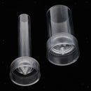 2Piece Spire Cylinder Shaped Plastic Clear