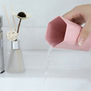 4X(Nordic Style Green Straw Plastic Cup Toothbrush Holder Cup Wash Cup DrinK6R8)