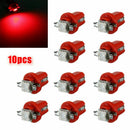 10x T5 B8.5D 5050 1SMD LED Dashboard Dash Gauge Interior Instrument Light Bulbs