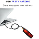 Leabike Usb Rechargeable Diy Led Bicycle Taillight Electronic Display Badge