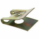 50pcs Bronze Tone Spring Metal Car Door Panel Spire Screw U-Type Clips