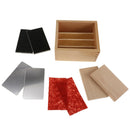 Montessori Rial Material Thermic Tactile Sense Tablets In Wooden Box 12x12x7cm
