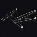 20PCS Clear Crystal Rhinestone Diamante Wedding Bridal Prom Hair Pins Hairpin Gw