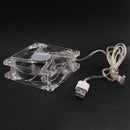 4 Colors Lamps 8cm USB Colorful Light Transparent Cooling Fan 5V CPU Coolin