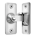90 Degree Stainless Steel Latch Safety Right Angle Sliding Door Lock (S) A