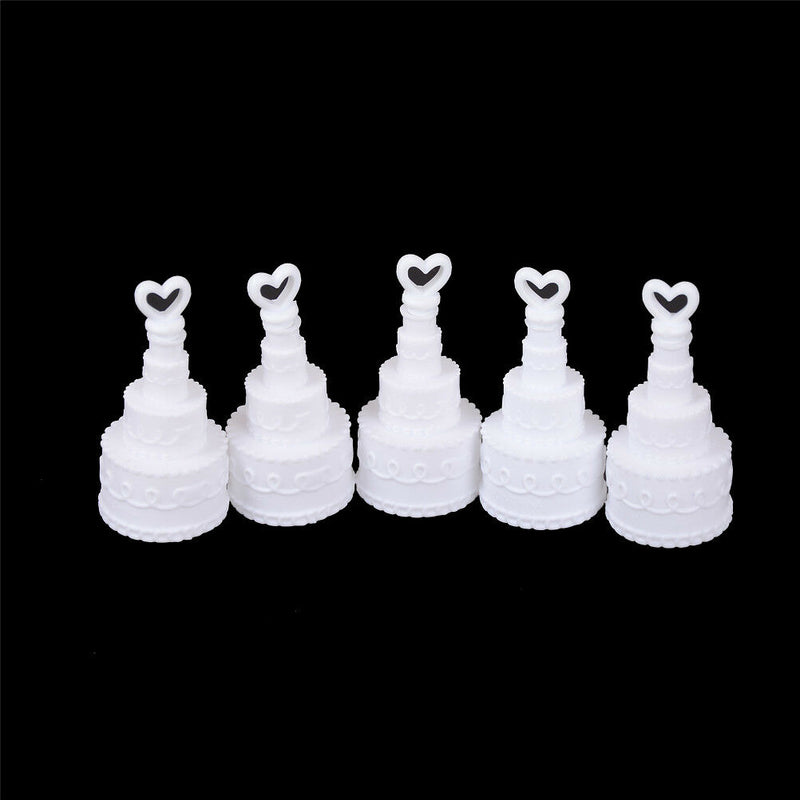 5Pcs Cake Empty Bubbles Soap Bottles Romantic Wedding Birthday Party Decor JR