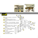 Lever Handle Lock SET Home Front Door Bedroom Bathroom Entry Door Handle