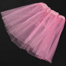 Pink Girls Princess Fairy Tutu Ballet Dress Up Twirly Skirt 3 Layers 1-3T
