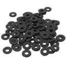 M2 x 5mm x 1mm Nylon Flat Insulating Washers Gaskets Spacers Black 200PCS