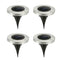 16 LED Waterproof Solar Ground Buried Light Outdoor Lawn Garden Lamp(4pcs) A#S