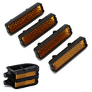 4pcs/set bicycle pedal reflector safety night cycling reflective bike accessory/